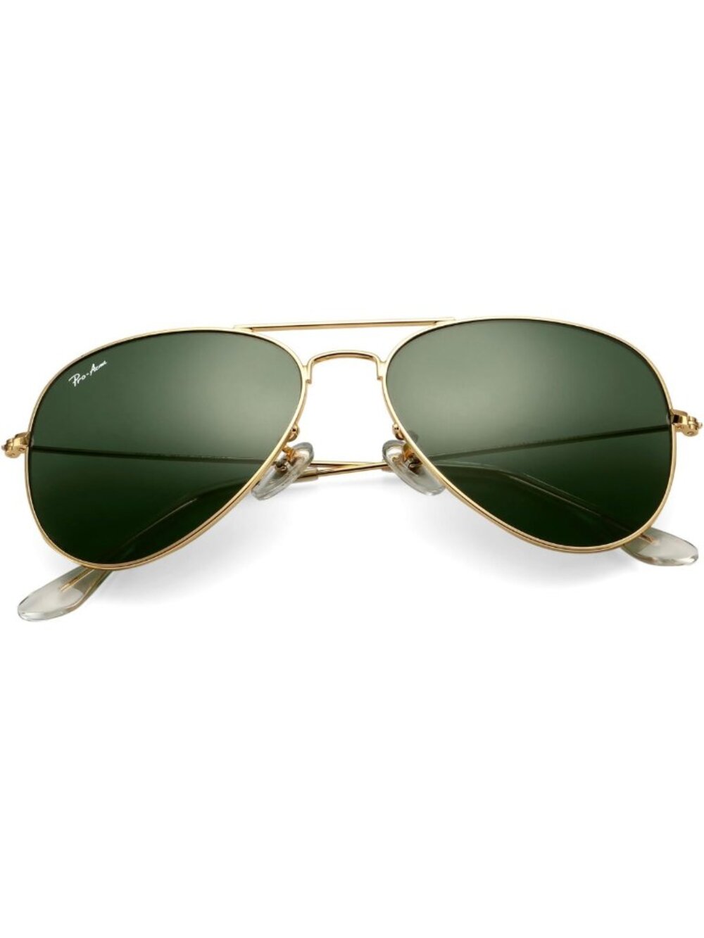 Classic Aviator Sunglasses with Glass Lens, Metal Frame, UV400 Protection for